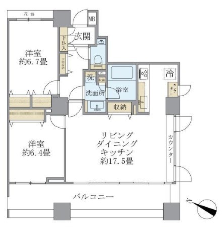 新宿区若松町のマンション