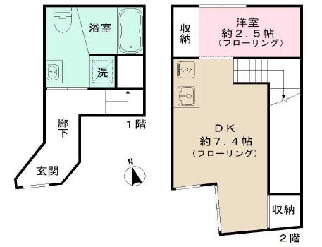 新宿区赤城下町のアパート