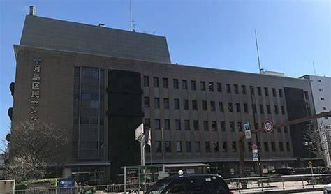 中央区月島１丁目のマンション(中央区立月島図書館)