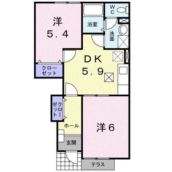 サニーヴィラ壱番館(間取り)