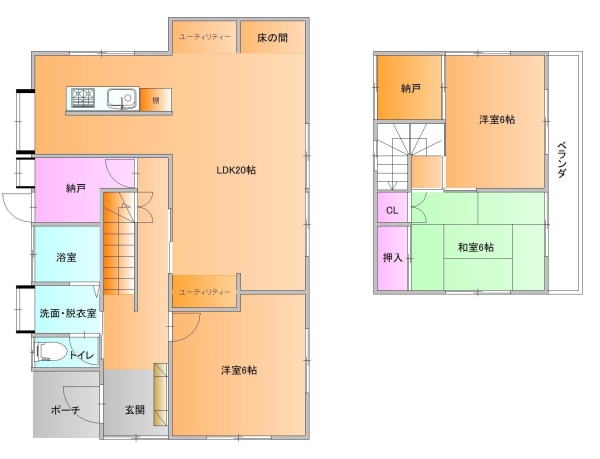城西町3丁目貸家