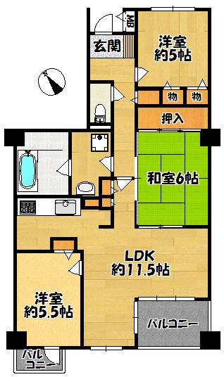 三田カルチャータウンリフォレＢ棟