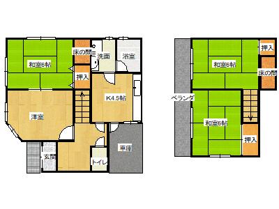 三輪4丁目戸建