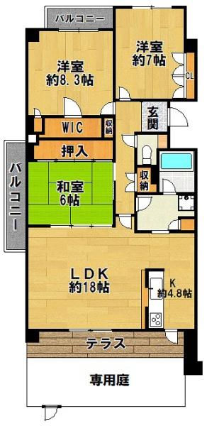 東急ドエルアルス三田ウッディタウン中央　Ｊ棟