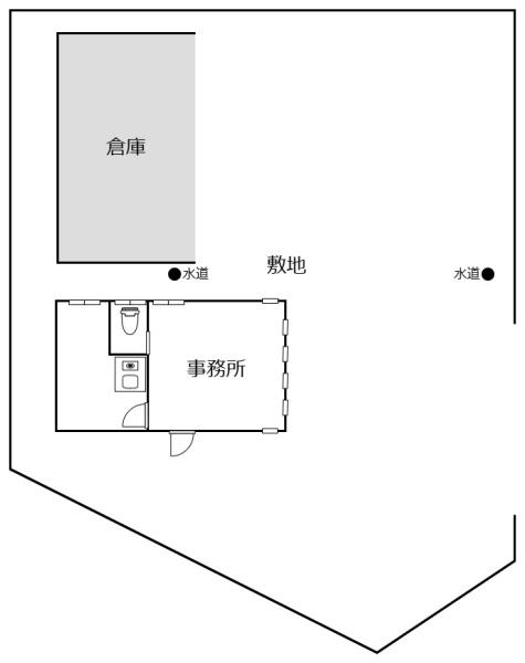 山口町上山口　店舗事務所　倉庫付き