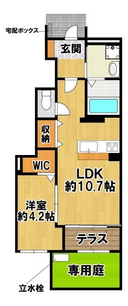 西宮市山口町下山口のアパート