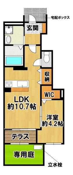 西宮市山口町下山口のアパート