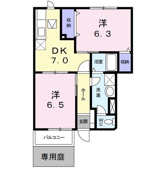 倉敷市福田町古新田のアパート