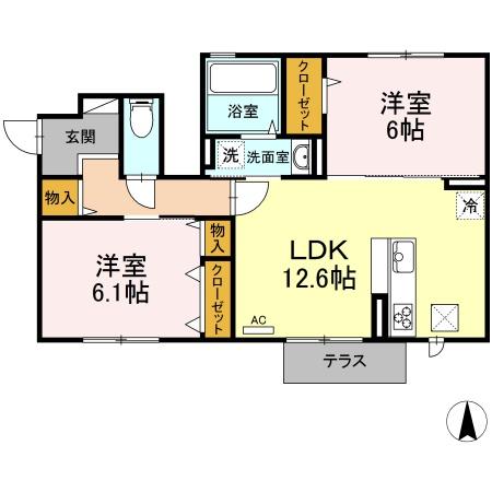 サフィール　C棟