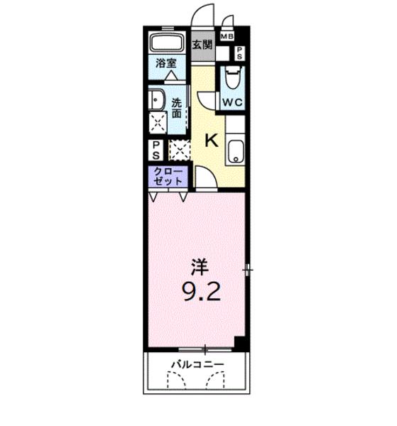 レーベン中畝２　Ｂ