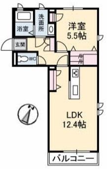 シャーメゾンタウン西阿知駅前　Ｂ棟