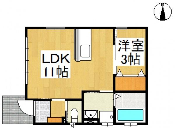 アフルエント大島A棟