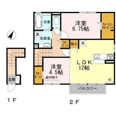 アドラブールE・F棟　F棟