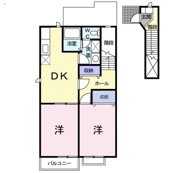 メゾンセレッソA(間取り)