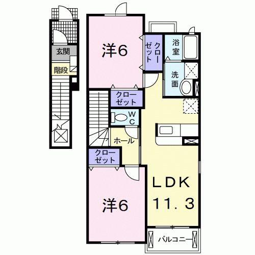 草加市手代３丁目のアパート