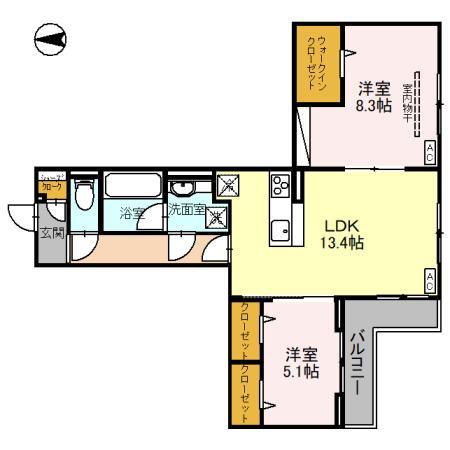 越谷市レイクタウン２丁目のアパート