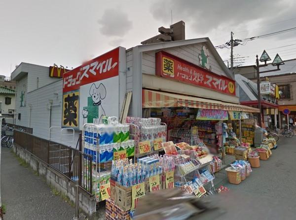 草加市吉町３丁目のアパート(ドラッグストアスマイル草加店)