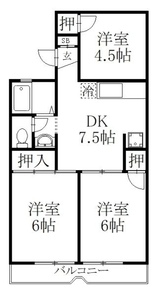 パレス篠宮（西）