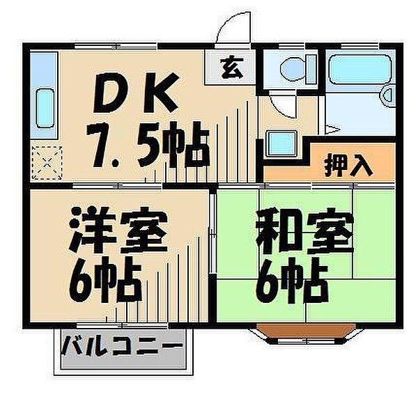 草加市北谷２丁目のアパート