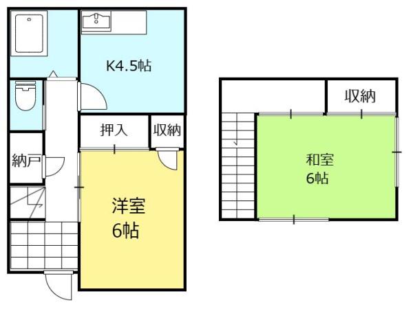 岡田貸家　西棟