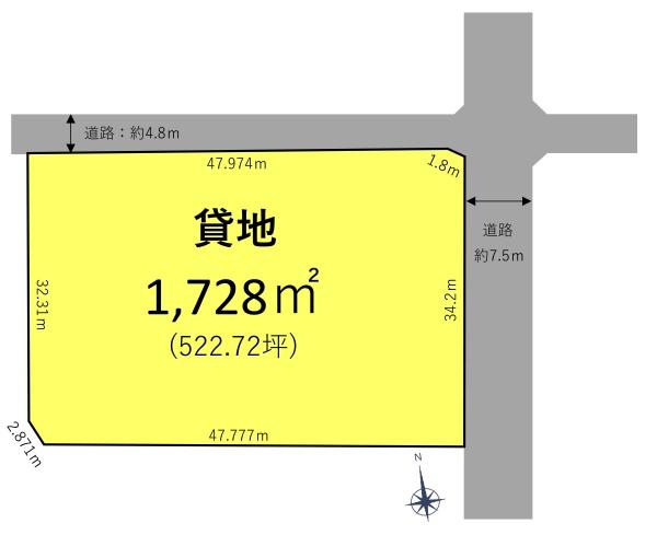 小牧市多気西町の貸地