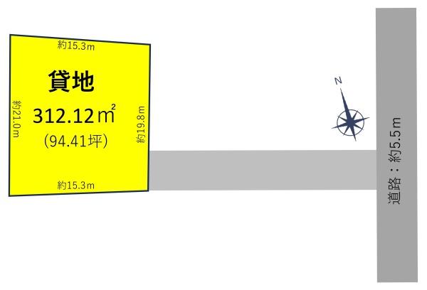 小牧市多気中町　貸地