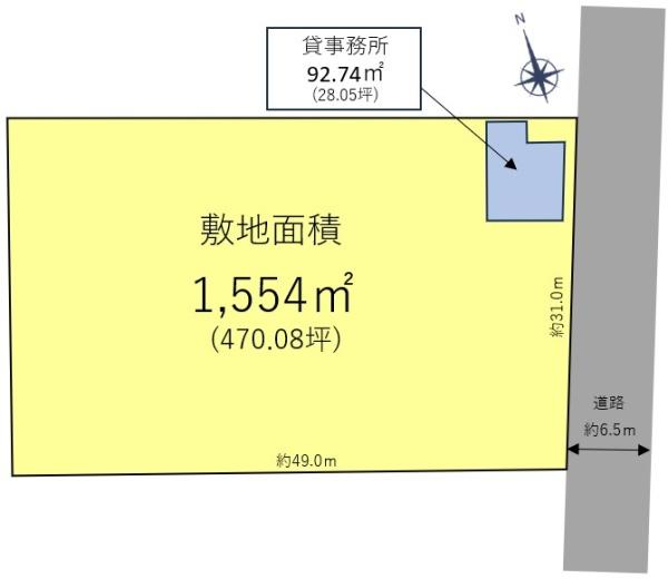 小牧市下小針中島２丁目の貸地