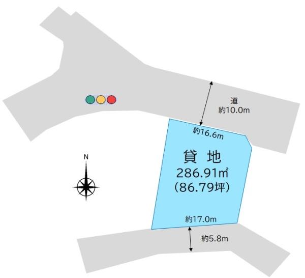 小牧市下小針中島三丁目　貸地