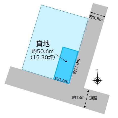 小牧市多気中町　貸地
