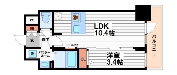 S-RESIDENCE堺筋本町Deux
