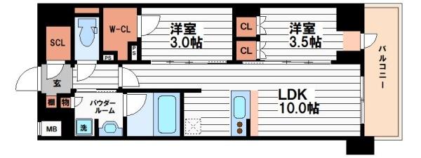 コンフォリア・リヴ博労町一丁目Q