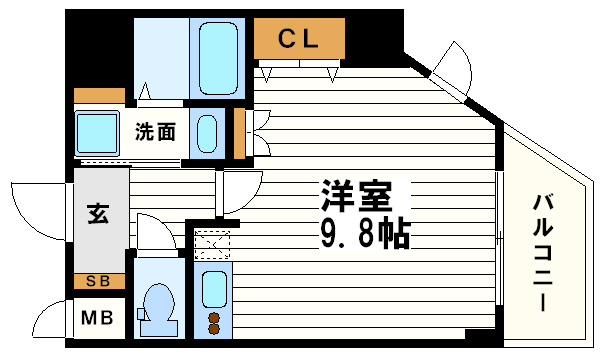 S-RESIDENCEHommachiMarks(間取り)