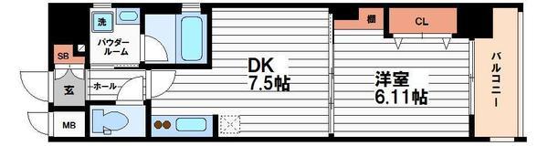 ジューム南船場(間取り)