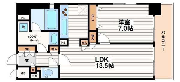 リーガル北心斎橋(間取り)