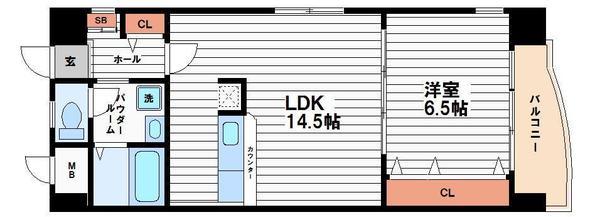 ハピネス上六(間取り)