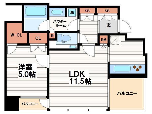 クラッシィタワー淀屋橋(間取り)