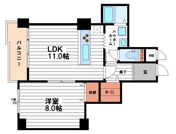 ニューライフ船場(間取り)