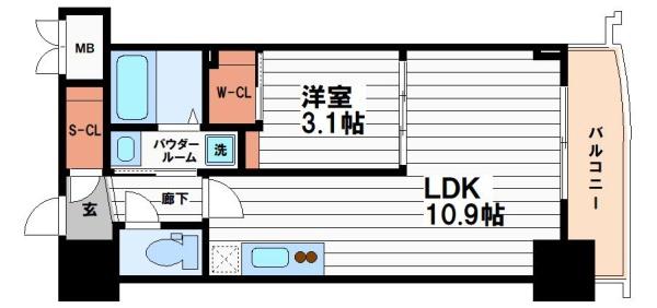 セレニテ本町東リアン(間取り)