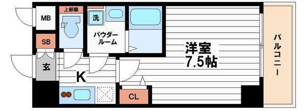 ララプレイス四天王寺前夕陽ヶ丘プルミエ(間取り)