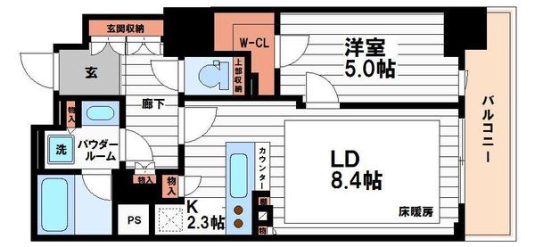 ローレルタワー御堂筋本町(間取り)