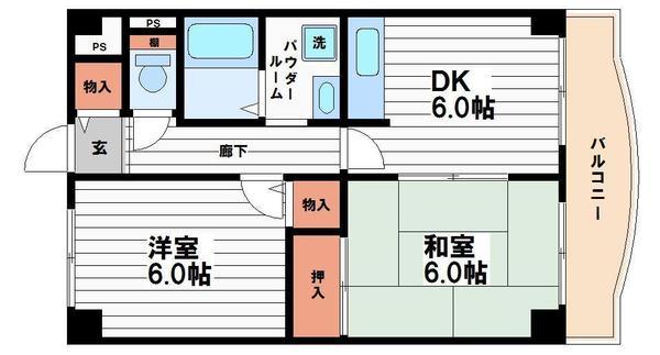 ポールドジ森ノ宮(間取り)