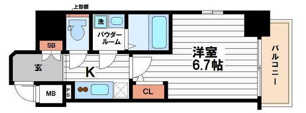 エスリード大阪上本町ブランシュ(間取り)