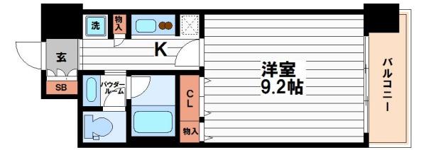 アーバンエース東心斎橋パル(間取り)