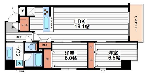 リアライズ天満橋(間取り)