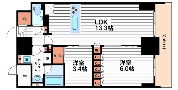 ザ・パークハビオ谷町六丁目クロス
