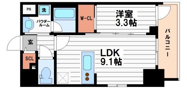 S-RESIDENCE松屋町asence