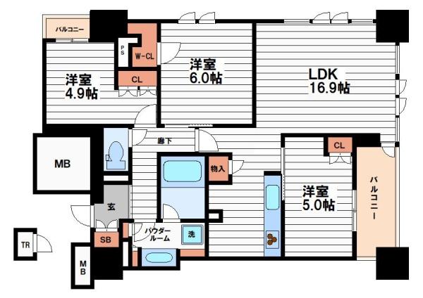 ブランズタワー谷町四丁目