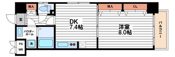 セントアミール南久宝寺(間取り)