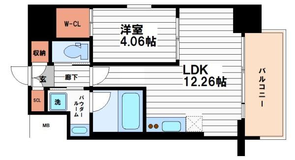 レオングラン本町橋(間取り)