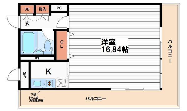 メゾン・ド・ヴィレ大阪城公園前(間取り)